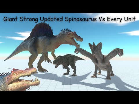 Giant Strong Updated Spinosaurus Vs Every Unit ARBS |Animal Revolt Battle Simulator