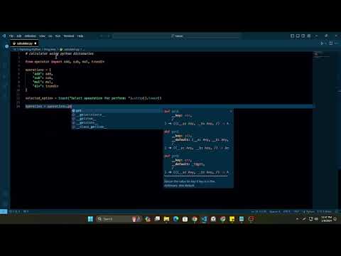 Learn To Build A Simple Calculator Using Python Dictionary Python Programming Tutorial