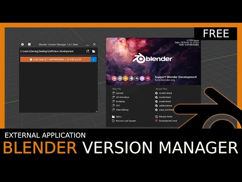 External Program: Blender Version Manager for 2.8 (free)