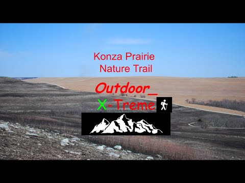 Hiking the Konza Prairie.