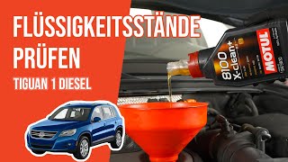 Youtube thumbnail of video "Die Flüssigkeitsstände prüfen Tiguan 1 2.0 TDI 📏"
