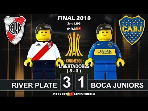 River Plate 3 x 1 Boca Juniors (5-3) Final Copa Libertadores 2018 • 09/12 All Goals Lego Football