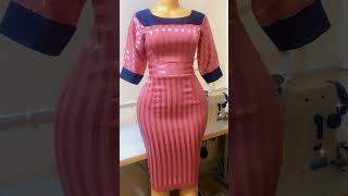 STUNNING FITTING SHORT FABRIC DRESS#zamakalefashion #latestafricaprint #africanclothing #gospel