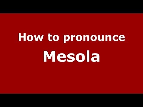 How to pronounce Mesola (Italian/Italy) - PronounceNames.com