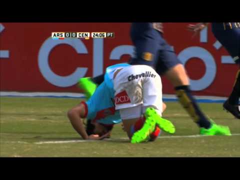 Gol de Bellocq. Arsenal 1 - Central 0. Fecha 14. Primera División 2016.