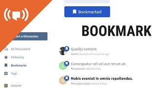 Flarum live coding - Bookmark extension