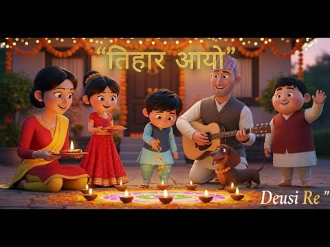 Tihar Aayo Ramailo Bhayo | Nepali 3D Kids Rhyme | NeptoonTV 🇳🇵🇳🇵