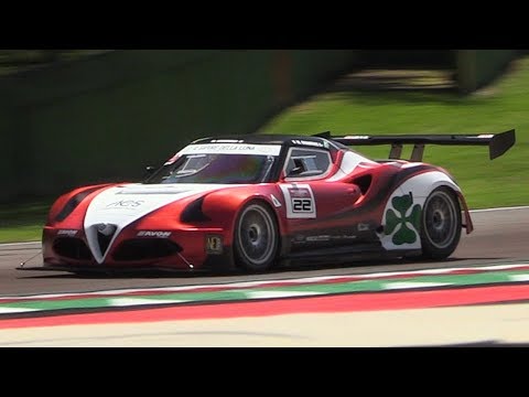 MG-AR1 Furore: an Alfa 4C-shaped hillclimb monster w/ Zytek V8 Engine testing at Imola Circuit!