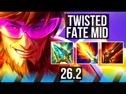 TWISTED FATE vs AKALI (MID) | 7k gold comeback, 37K damage | KR Challenger | 26.2