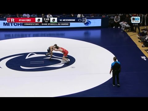 Mitchell Mesenbrink(PSU) vs Ryan Ford(RU) 1/10/26 (Jeff Byers Radio Call)