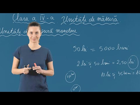 Unitati de masura monetare - Matematica - Clasa IV-a