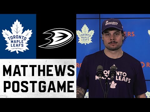 Auston Matthews Post Game ' Anaheim Ducks at Toronto Maple Leafs - January 26, 2022