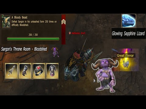 Sargon Pet...Terror Uniques, Glowing Sapphire Lizard!!  #20 ll Drakensang Online