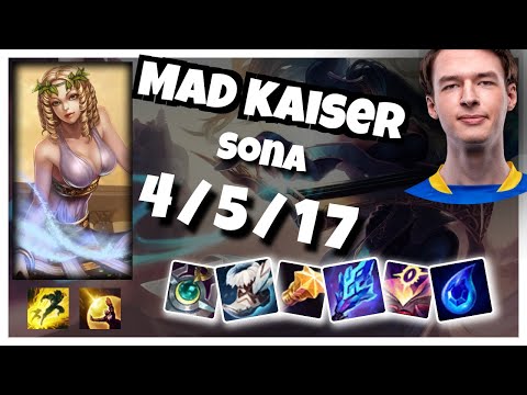Sona vs Morgana MAD Kaiser SUPPORT (4/5/17) Gameplay Replay - Patch 10.24