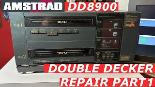 Can I Repair This Twin VHS Recorder : Amstrad Double Decker DD8900 (Part 1)