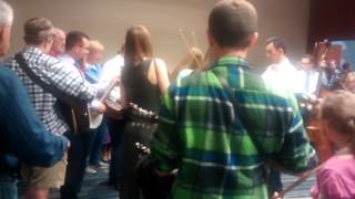 Flatt Lonesome playing with kids Ibma 2015