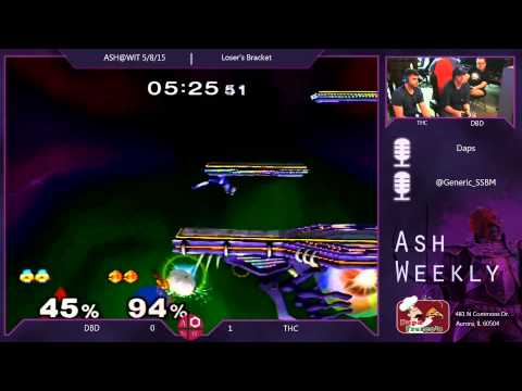 Melee Loser's Bracket ASH@WIT 5/8/15 - DBD (Sheik) vs THC (Peach)