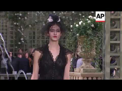 Karl Lagerfeld sends out his latest haute couture collection for Chanel in Paris