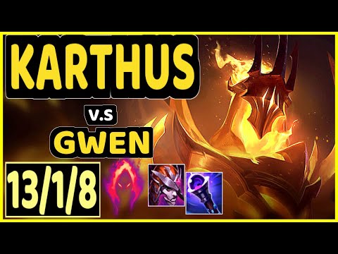 4LAN (KARTHUS) vs GWEN - 13/1/8 KDA JUNGLE GAMEPLAY - BR Ranked MASTER