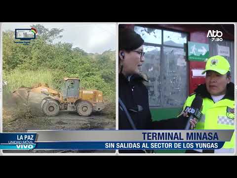 Terminal Minasa en La Paz mantiene suspendidas salidas hacia los Yungas