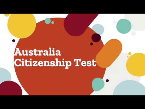 Australian Citizenship Test video