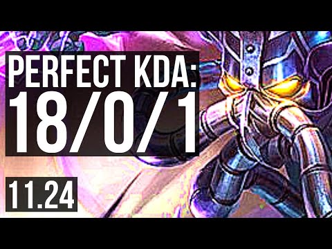 KASSADIN vs ZED (MID) | 18/0/1, Legendary, 300+ games | EUW Master | 11.24
