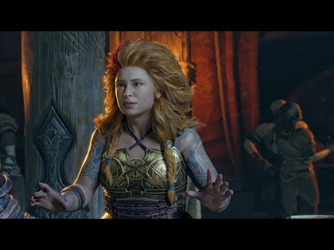 Thrud's reaction to Atreus wolf transformation