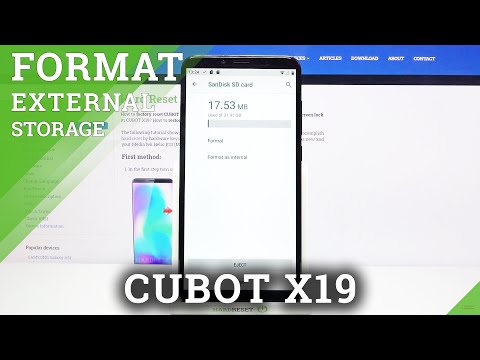 How to Format SD Card in CUBOT X19 - Wipe All Data