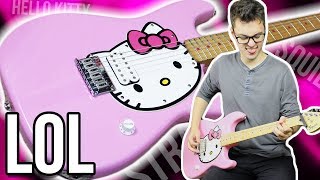 Video thumbnail for This Guitar Sucks... But I Love It!! || Squier Hello Kitty Strat Metal Demo/Review by Agufish