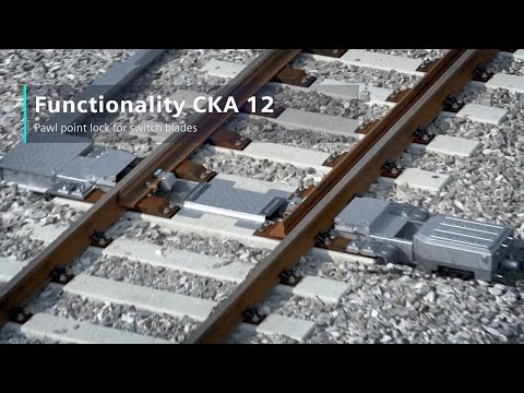 Working principle of the pawl locks CKA 12 for switch blades and CKA 15 for movable point frogs