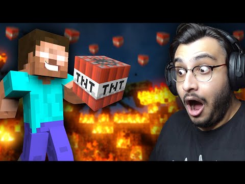 MINECRAFT BUT HEROBRINE CAUSES CHAOS EVERY 60 SECONDS | RAWKNEE