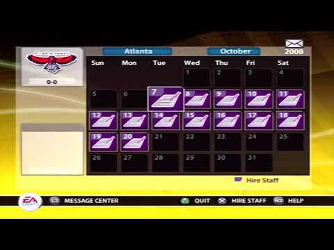 NBA Live 09 PS2 Dynasty Mode - Revamp of Atlanta Hawks Plus 2008 NBA Draft Goes Crazy