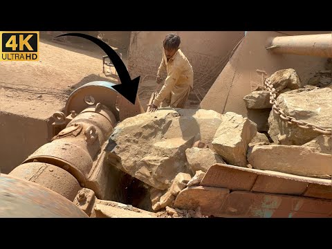Big Rock Jaw Crusher Machine in Action | Powerful Stone Crushing ASMR Sounds