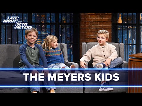 セス・マイヤーズ、深夜のインタビューで子供たちをサプライズさせる (Seth Meyers Surprises His Kids with a Late Night Interview)