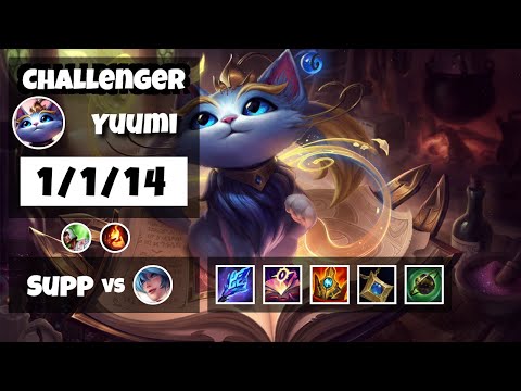 Yuumi vs Sona BR Challenger SUPPORT (1/1/14) - v11.17