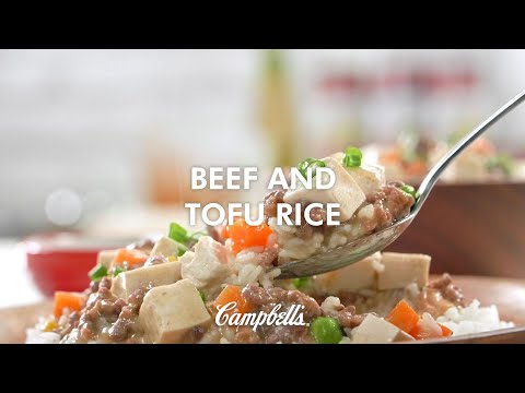 Campbell's Beef & Tofu Rice Recipe