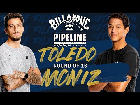 Toledo vs Moniz Billabong Pro Pipeline - Round of 16 Heat Replay