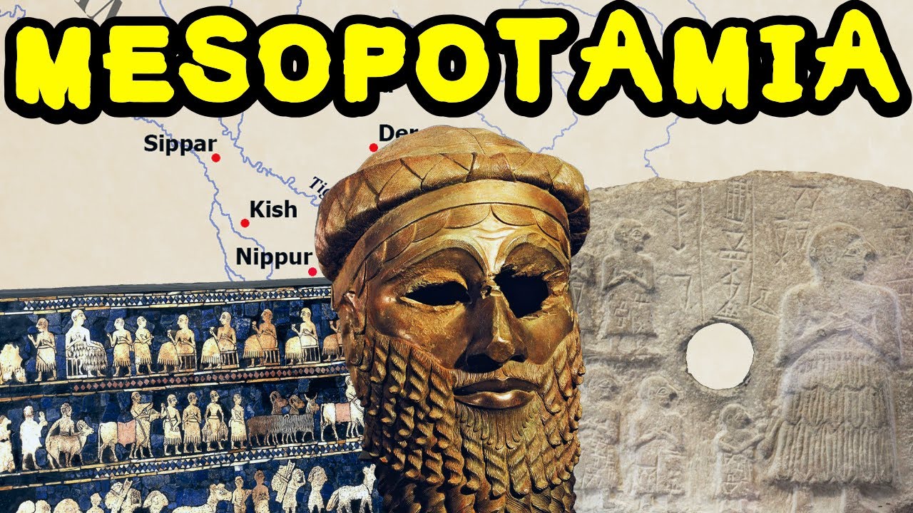 Masterpieces of Mesopotamia  - Standard of Ur, Relief of Ur-Nanshe and the Mask of Sargon