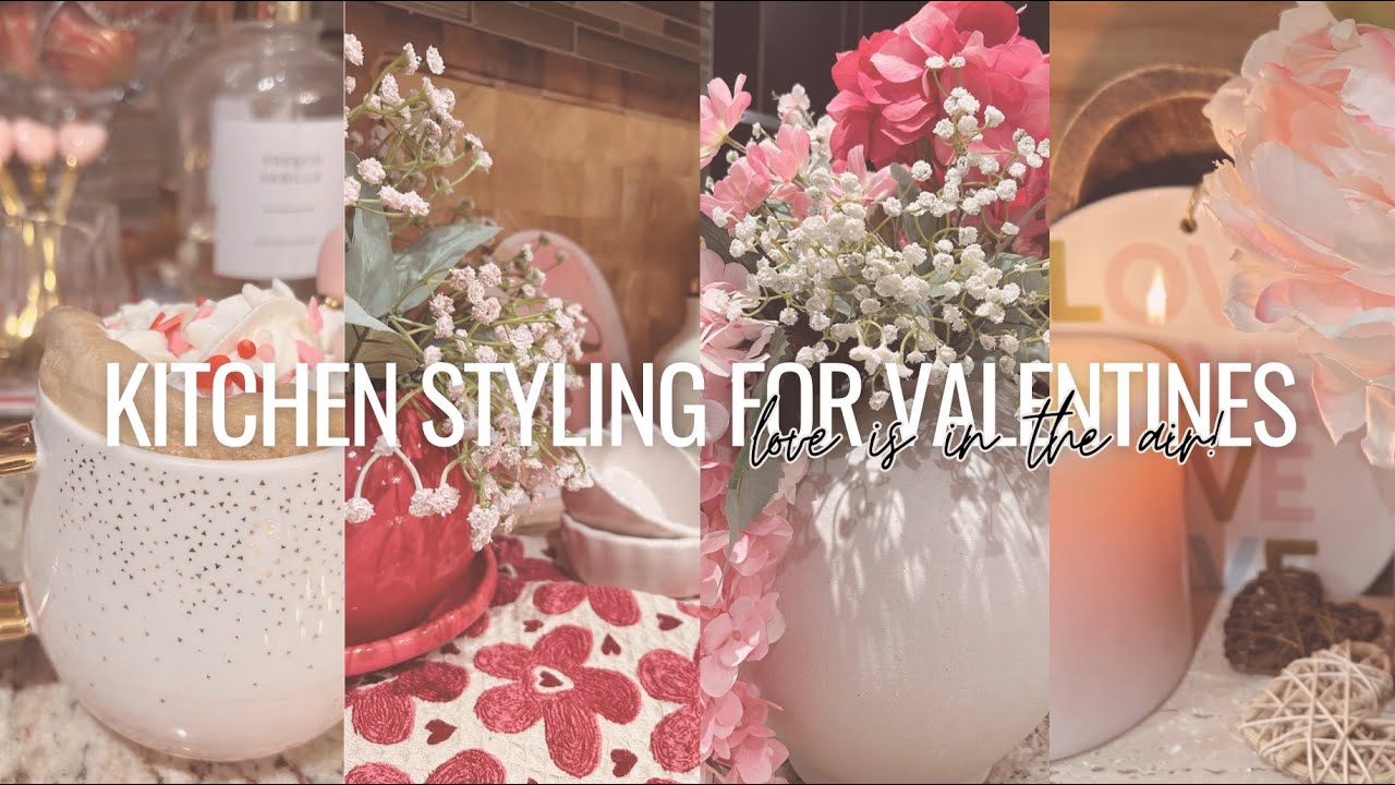 Kitchen Styling for Valentine’s with Early Spring Vibes 🌸💖