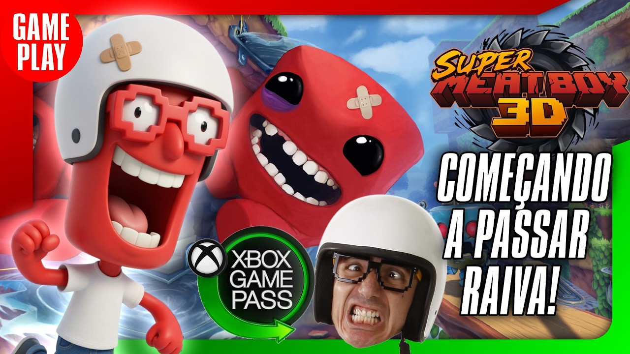 🎮🚨AO VIVO - GAMEPLAY - COMEÇANDO A PASSAR RAIVA NO SUPE MEAT BOY 3D NO XBOX!!! #supermeatboy3d