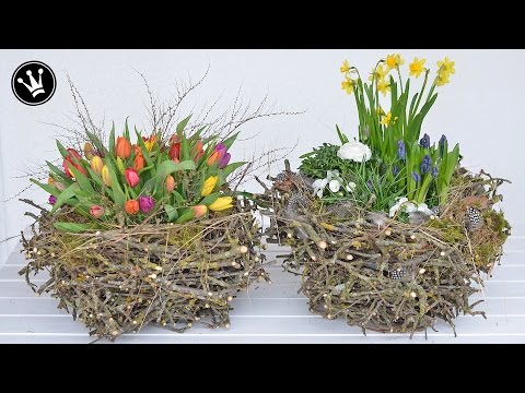 Frische Frühlingsdeko aus alten Zweigen - Alles aus der Natur