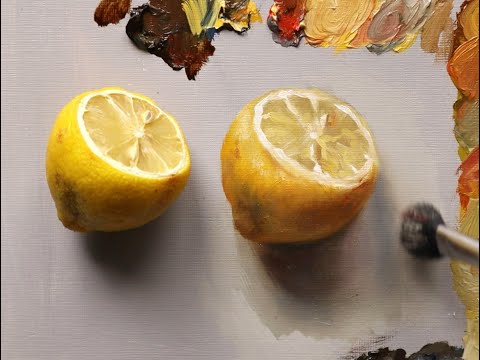 Lemon Oil Painting demonstration