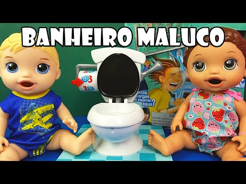 BANHEIRO MALUCO Com Baby Alive. Tia Flá X Produção