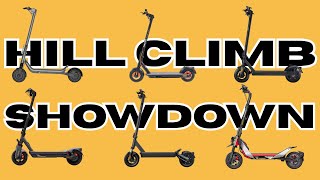 Commuter Scooter Hill Climb SHOWDOWN! Six E-Scooters put to the TEST!
