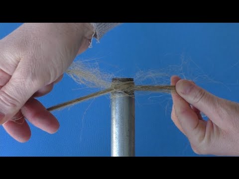 How to apply hemp and Teflon on a threaded joint