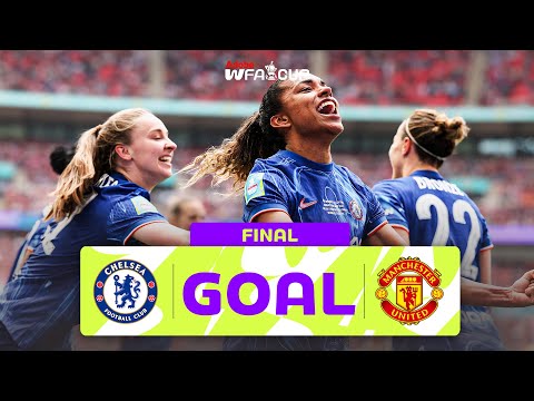 GOAL | Catarina Macario | Chelsea 2-0 Manchester United | Final | Adobe Women's FA Cup 2024-25