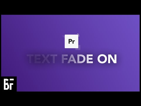 Text Fade Transition Premiere Pro