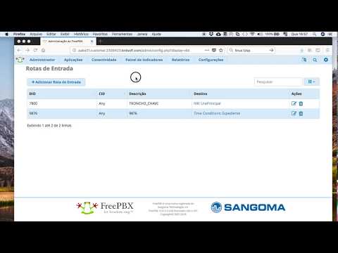 Filas e grupos de toque no FreePBX