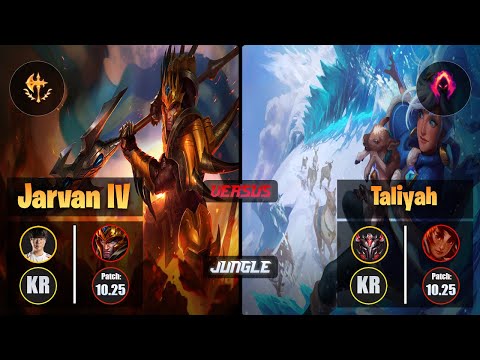 Haru JARVAN IV (Jungle) [Conqueror] VS TALIYAH - Grandmaster KR Patch 10.25