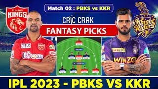 🔴Live IPL 2023: PBKS vs KKR Dream11 Team Today Match | Punjab Kings vs Kolkata Knight Riders, IPL